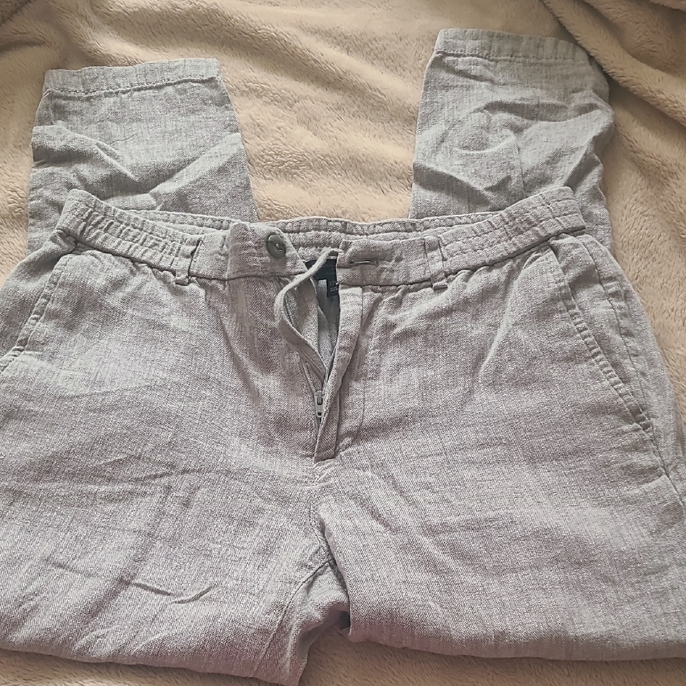 Banana Republic Gray Chinos Relaxed Fit Tapered Leg